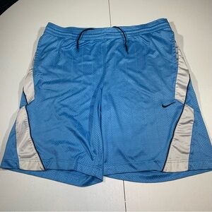 Vintage Y2K Nike Basketball Shorts Mens Size XL North Carolina Colors Baggy